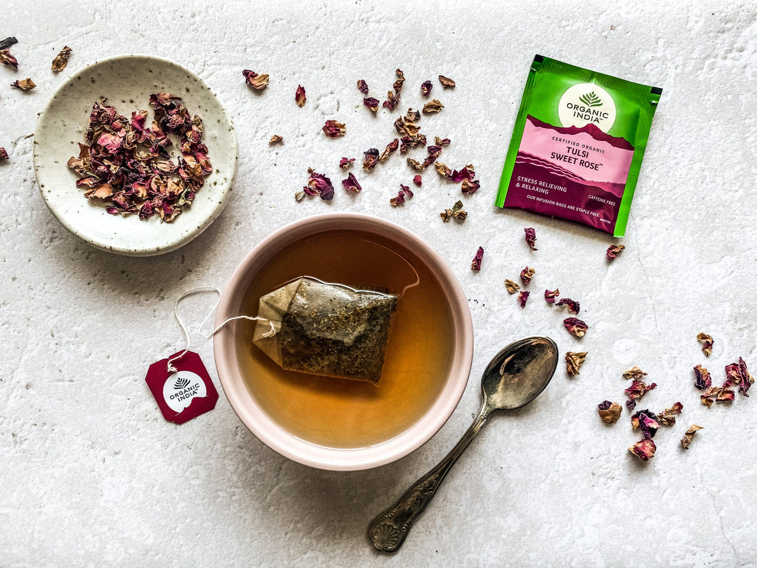 TULSI SWEET ROSE TEA: A Cup of Rosey Joy