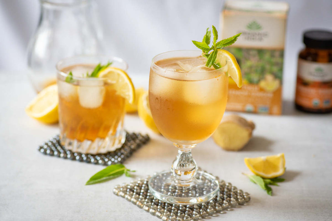 The Best Tulsi Lemon Ginger Elixir