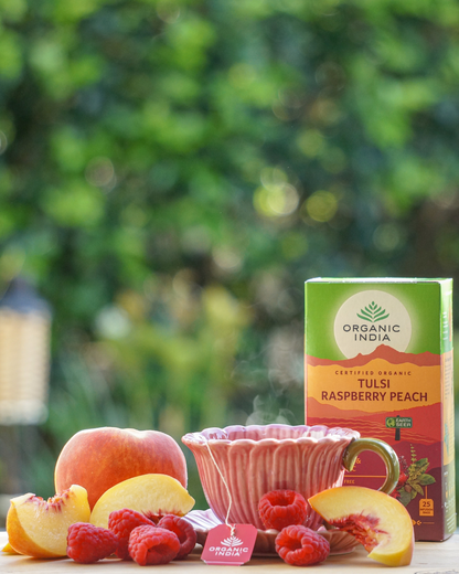 Tulsi Raspberry Peach Tea