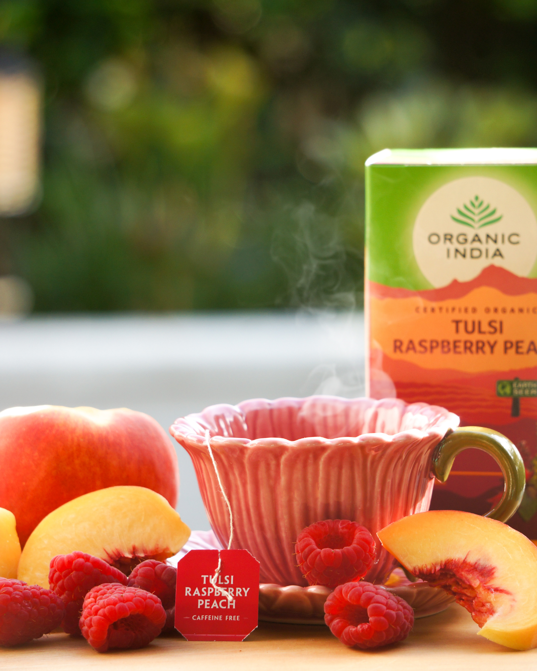 Tulsi Raspberry Peach Tea