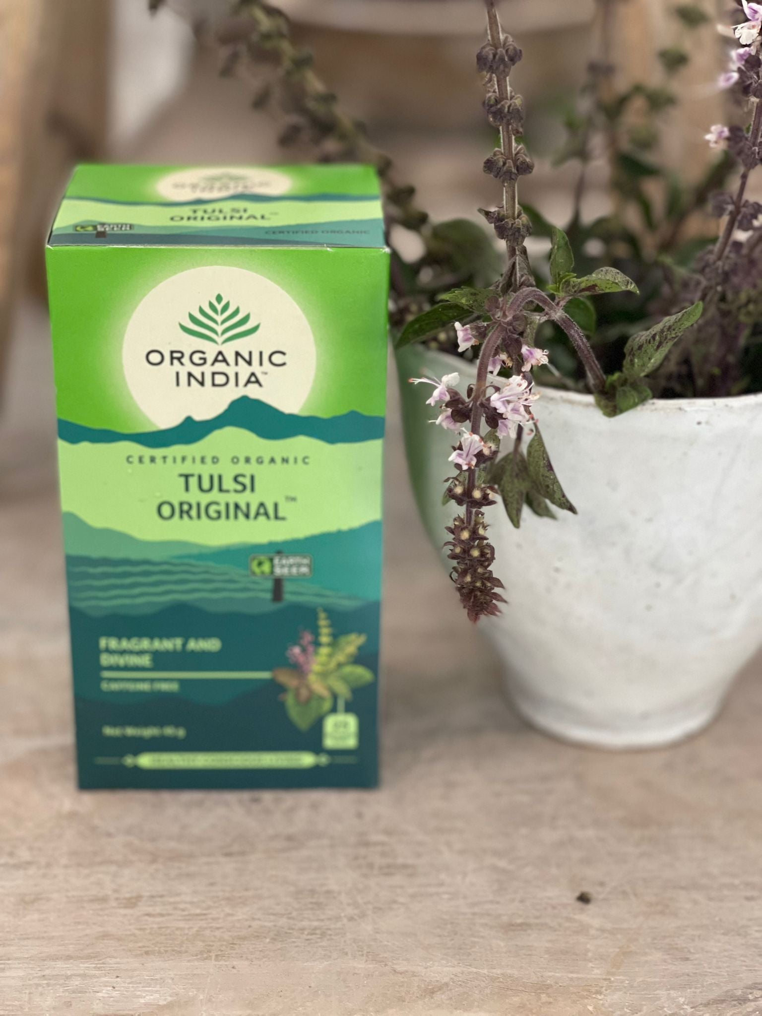 Organic India Tulsi Original, Tulsi tea, organic tea, tulsi, herbal tea, herbal infusions, sleep tea, turmeric tea, ashwagandha, holy basil, holy basil tea, green tea, lemon ginger tea, tea for sleep, moringa, ORGANIC INDIA, ORGANIC INDIA Australia, herbal supplements