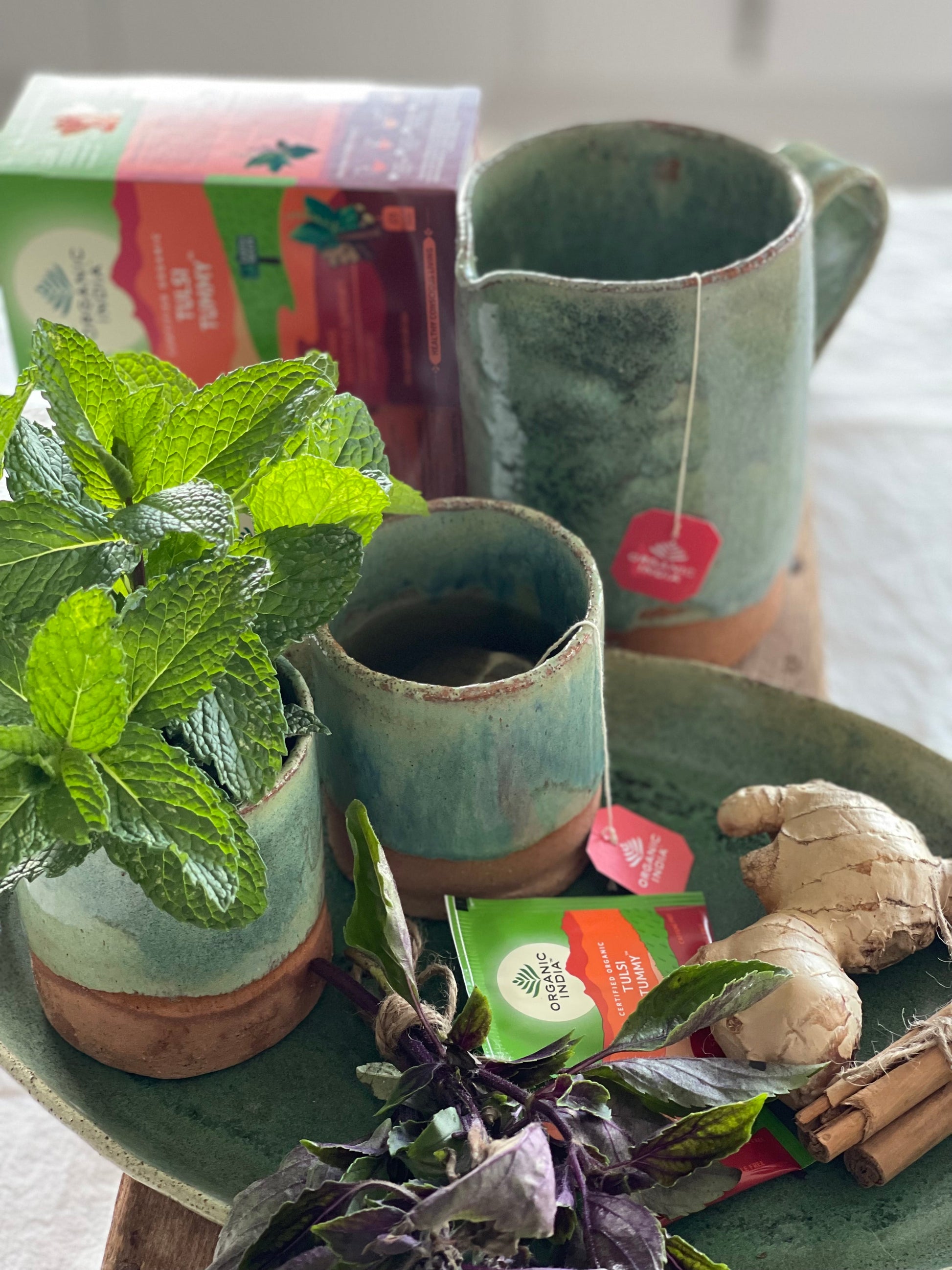 Organic India Tulsi Tummy, Tulsi tea, organic tea, tulsi, herbal tea, herbal infusions, sleep tea, turmeric tea, ashwagandha, holy basil, holy basil tea, green tea, lemon ginger tea, tea for sleep, moringa, ORGANIC INDIA, ORGANIC INDIA Australia, herbal supplements