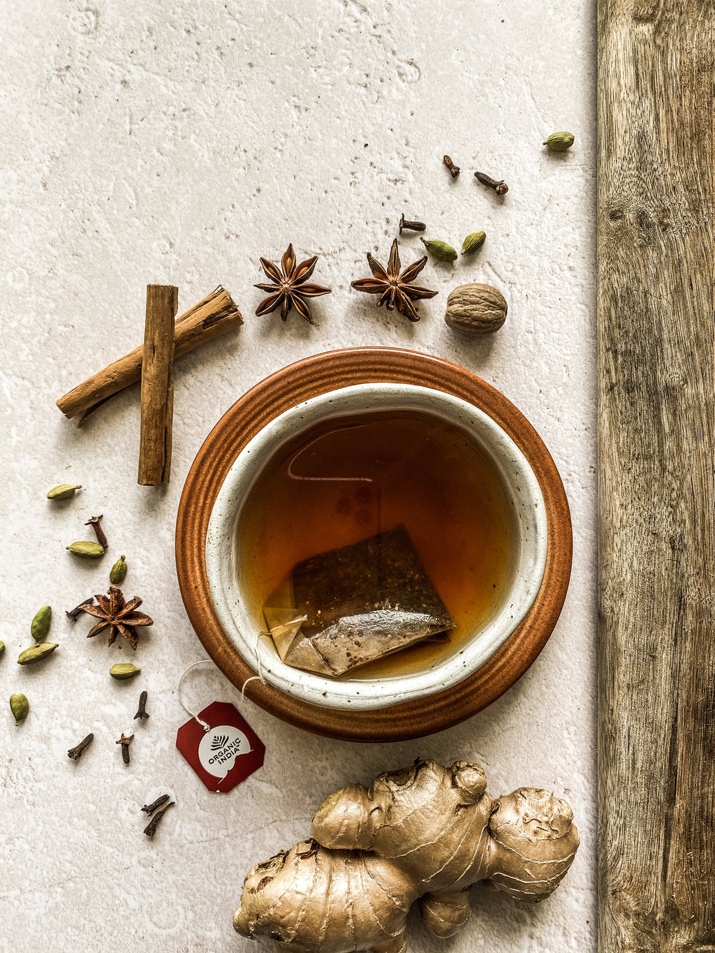 Organic India Tulsi Masala Chai, Tulsi tea, organic tea, tulsi, herbal tea, herbal infusions, sleep tea, turmeric tea, ashwagandha, holy basil, holy basil tea, green tea, lemon ginger tea, tea for sleep, moringa, ORGANIC INDIA, ORGANIC INDIA Australia, herbal supplements