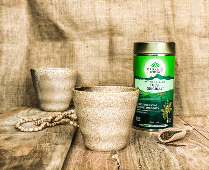 Organic India Tulsi Original Loose Leaf, Tulsi tea, organic tea, tulsi, herbal tea, herbal infusions, sleep tea, turmeric tea, ashwagandha, holy basil, holy basil tea, green tea, lemon ginger tea, tea for sleep, moringa, ORGANIC INDIA, ORGANIC INDIA Australia, herbal supplements