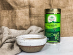 Organic India Tulsi Green Tea Classic Loose Leaf, Tulsi tea, organic tea, tulsi, herbal tea, herbal infusions, sleep tea, turmeric tea, ashwagandha, holy basil, holy basil tea, green tea, lemon ginger tea, tea for sleep, moringa, ORGANIC INDIA, ORGANIC INDIA Australia, herbal supplements