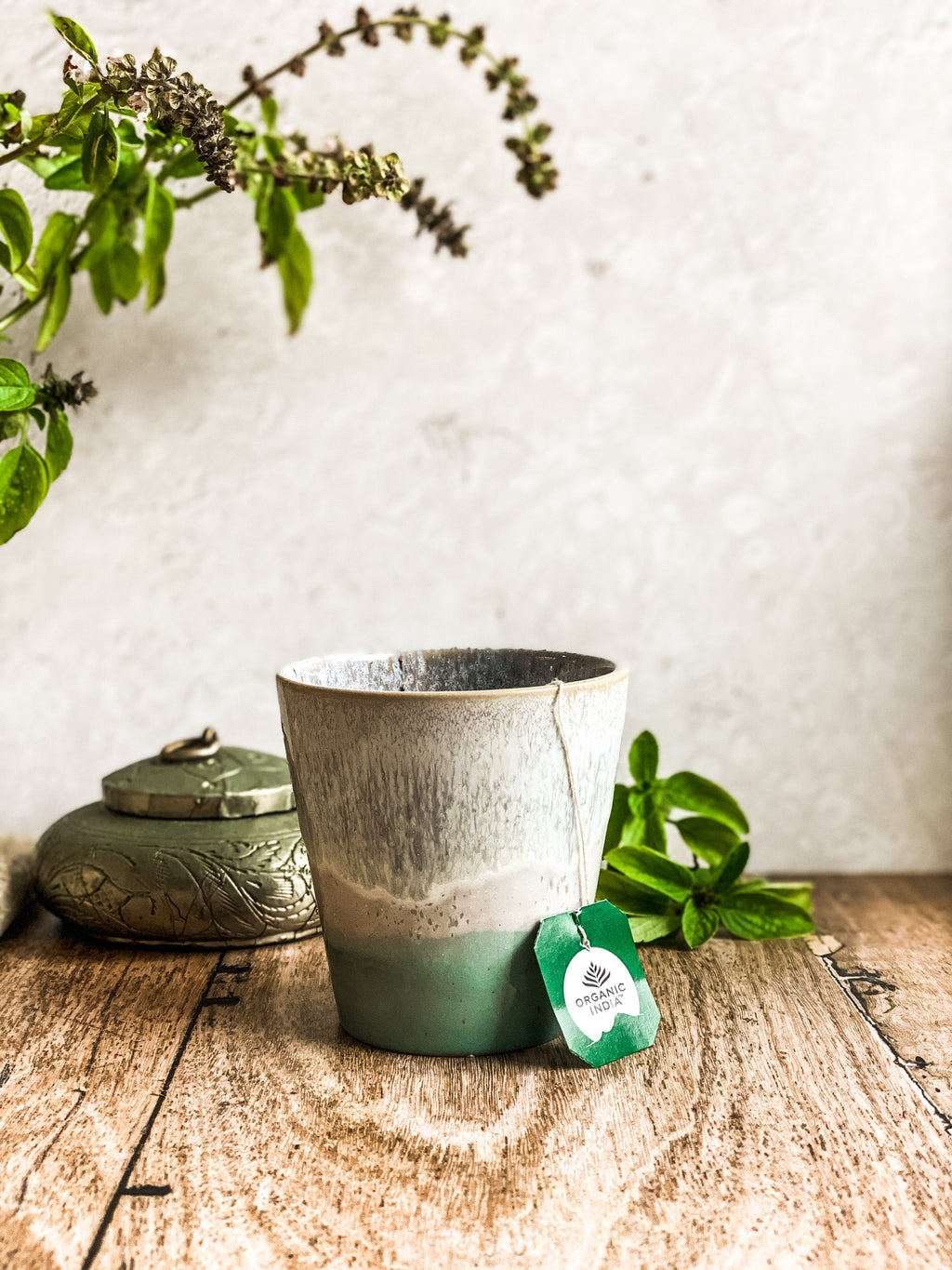 Organic India Tulsi Green Tea Classic, Tulsi tea, organic tea, tulsi, herbal tea, herbal infusions, sleep tea, turmeric tea, ashwagandha, holy basil, holy basil tea, green tea, lemon ginger tea, tea for sleep, moringa, ORGANIC INDIA, ORGANIC INDIA Australia, herbal supplements