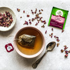 Organic India Tulsi Sweet Rose, Tulsi tea, organic tea, tulsi, herbal tea, herbal infusions, sleep tea, turmeric tea, ashwagandha, holy basil, holy basil tea, green tea, lemon ginger tea, tea for sleep, moringa, ORGANIC INDIA, ORGANIC INDIA Australia, herbal supplements