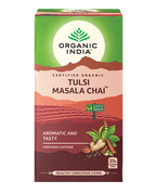 Organic India Tulsi Masala Chai, Tulsi tea, organic tea, tulsi, herbal tea, herbal infusions, sleep tea, turmeric tea, ashwagandha, holy basil, holy basil tea, green tea, lemon ginger tea, tea for sleep, moringa, ORGANIC INDIA, ORGANIC INDIA Australia, herbal supplements
